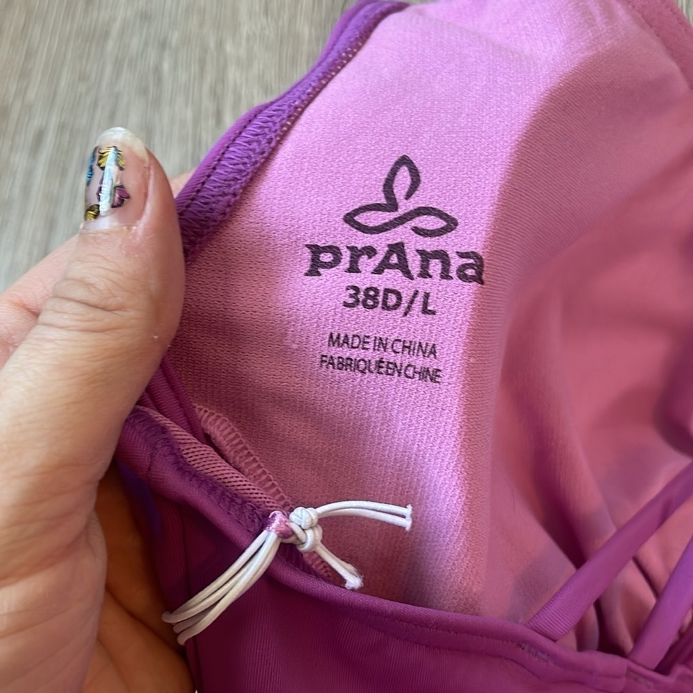 New prana Kayana One Piece Swimsuit Summer Plum large 38D - Picture 4 of 6